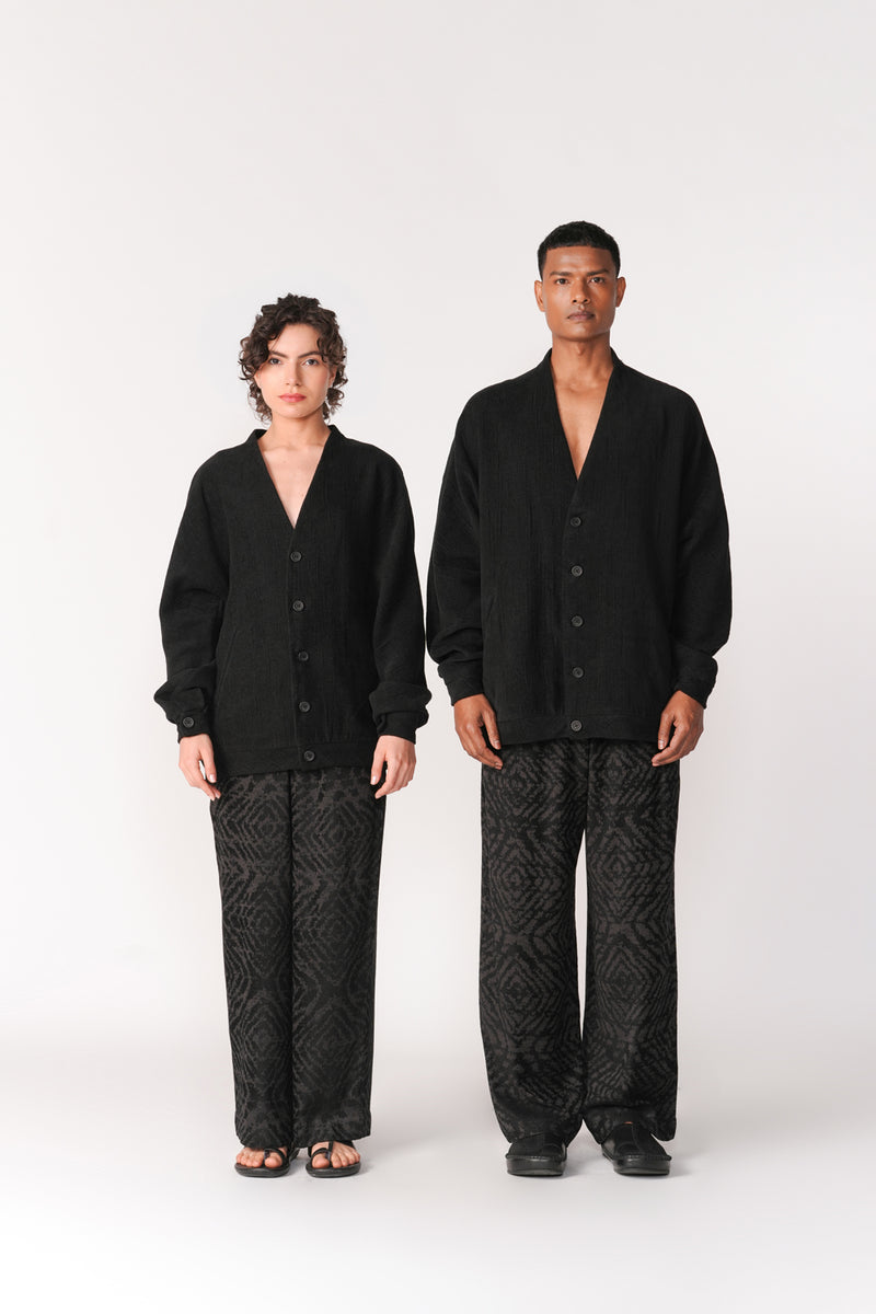 Oru Cardigan jacket/overlay by Turn Black in black for women Worldwide