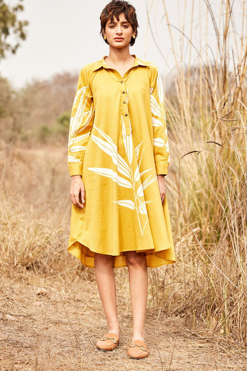 Goldenrod cotton by Khara Kapas in yellow for women Worldwide