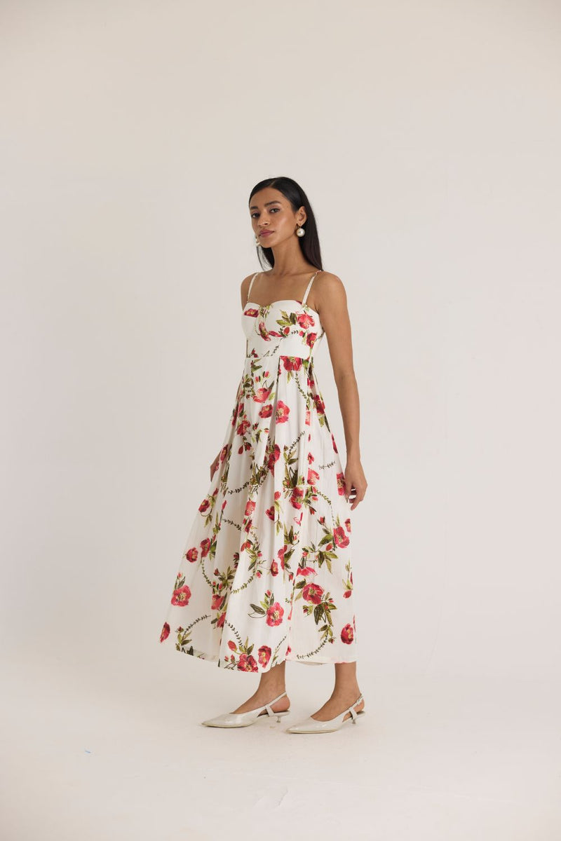 ROSITA BRALETTE DRESS satin by Yam in white color for women Worldwide
