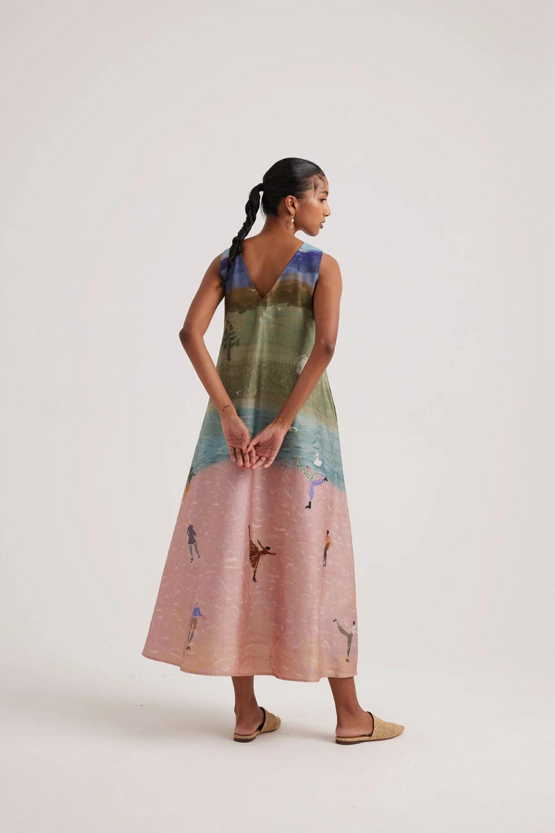 Ravine Dress-Skater satin by CORD for women Worldwide