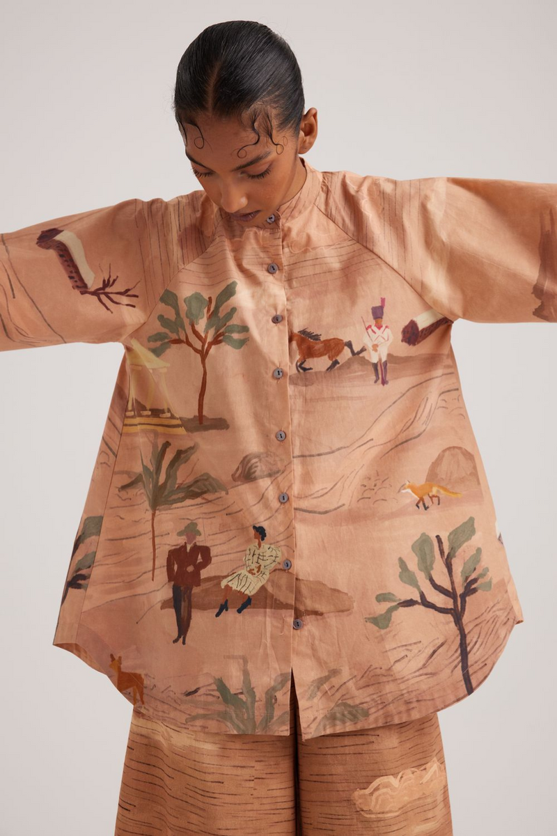 A-line Shirt-Derby satin by CORD for women Worldwide