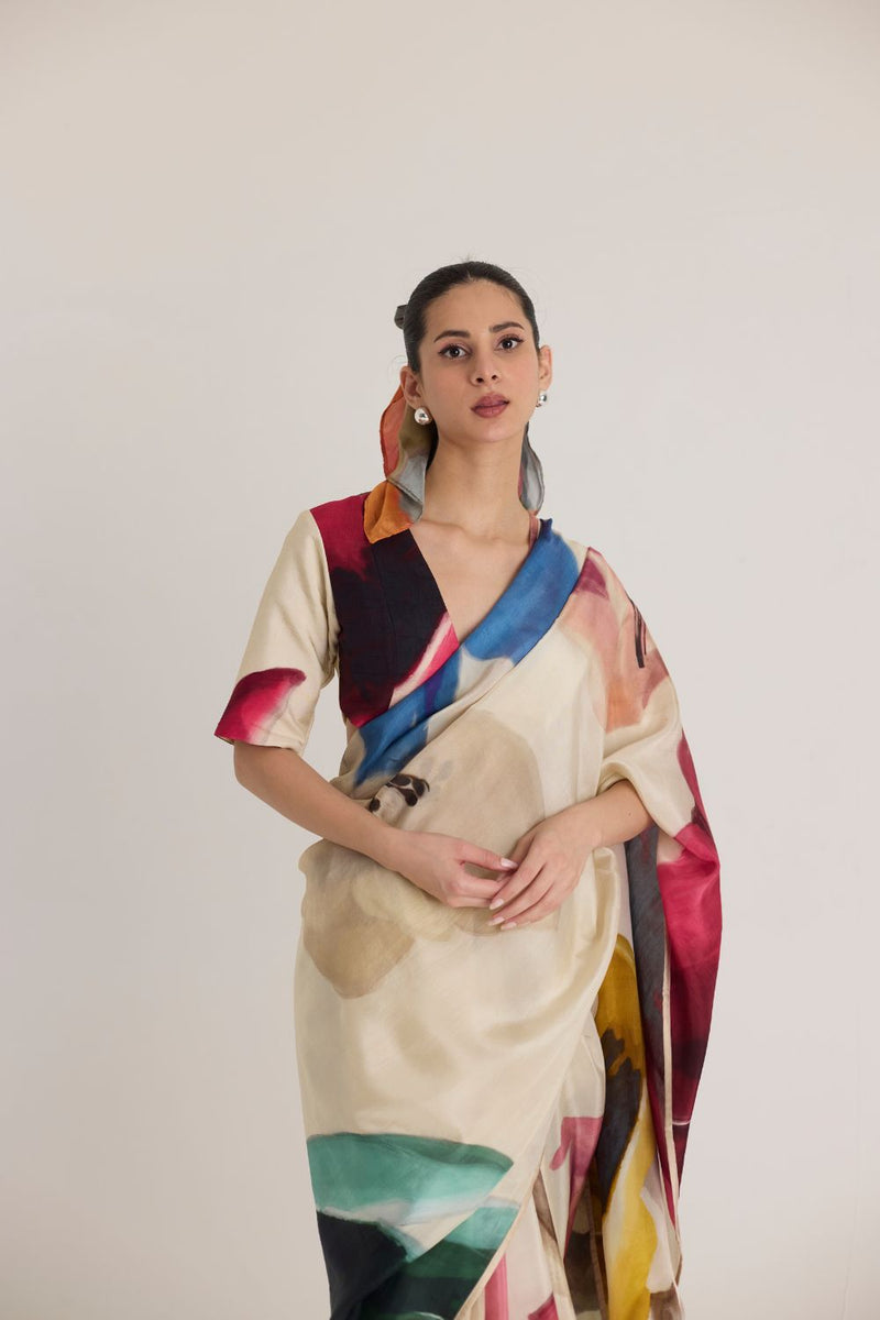 LILA BLOUSE silk by Yam in white color for women Worldwide