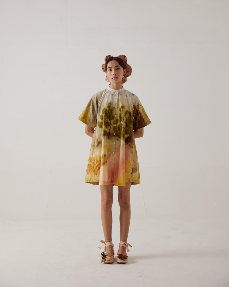 A-Line Dress-Dale cotton by CORD in multi for women Worldwide