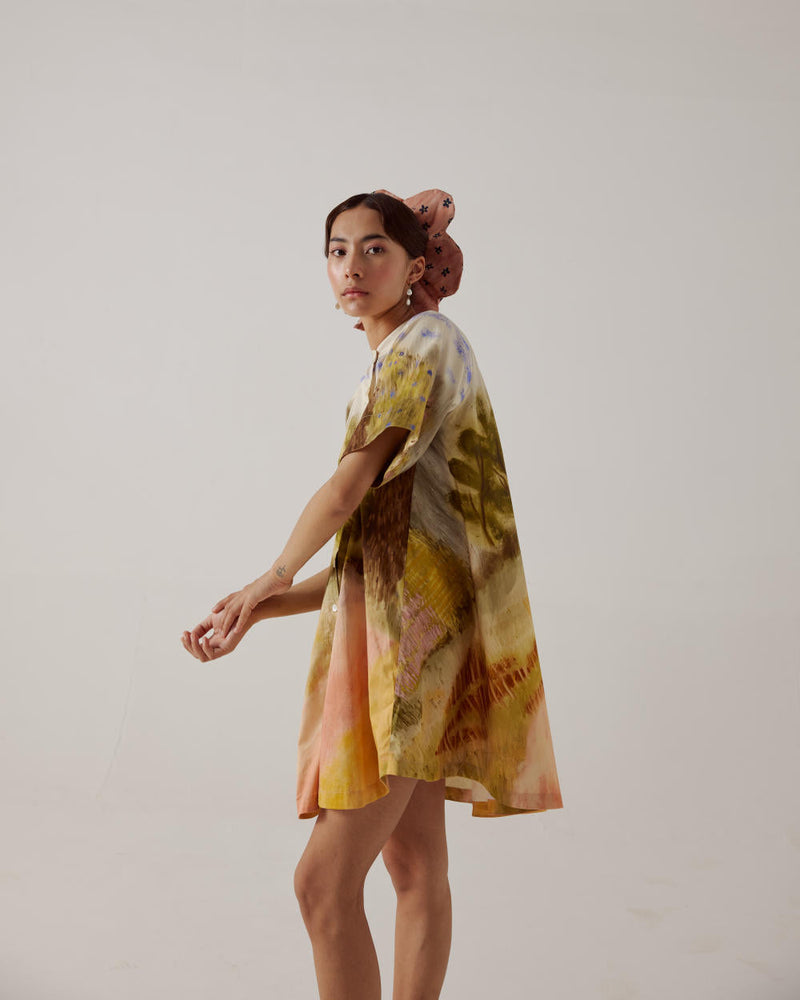 A-Line Dress-Dale cotton by CORD in multi for women Worldwide