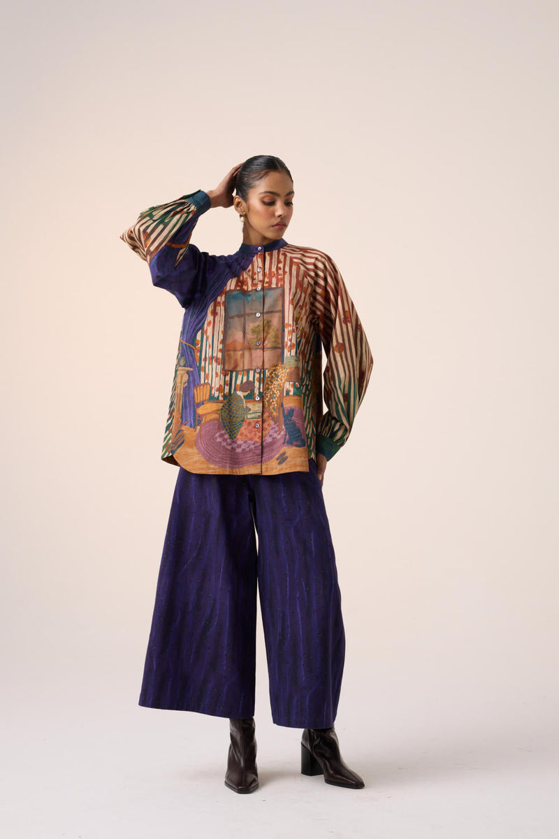 A-LINE SHIRT -HOME ALONE cotton by CORD for women Worldwide