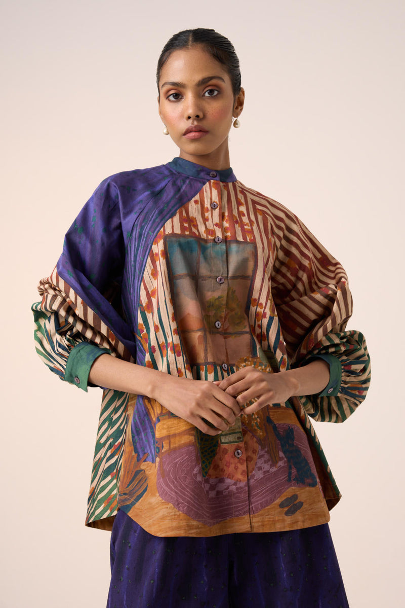 A-LINE SHIRT -HOME ALONE cotton by CORD for women Worldwide