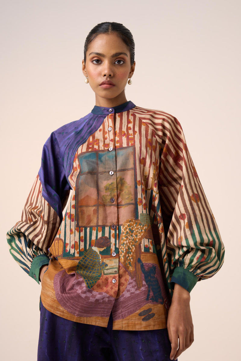 A-LINE SHIRT -HOME ALONE cotton by CORD for women Worldwide