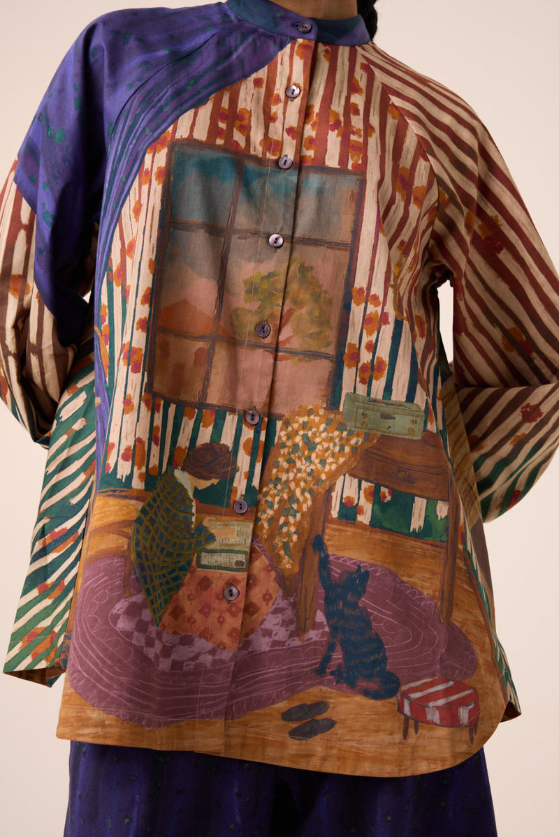 A-LINE SHIRT -HOME ALONE cotton by CORD for women Worldwide