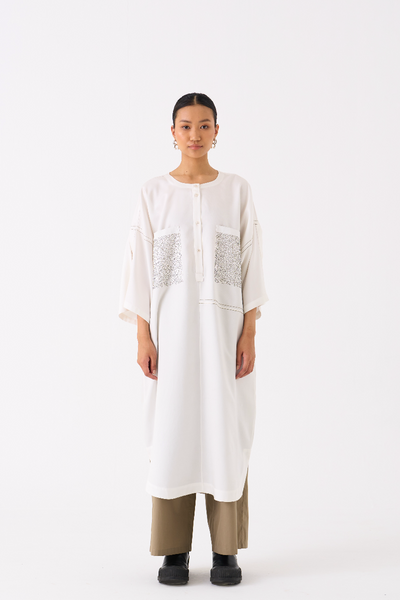 PATCH POCKET TUNIC-IVORY