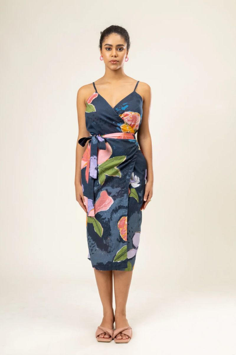 MIKEALA DRESS by Doodlage in blue color for women Worldwide