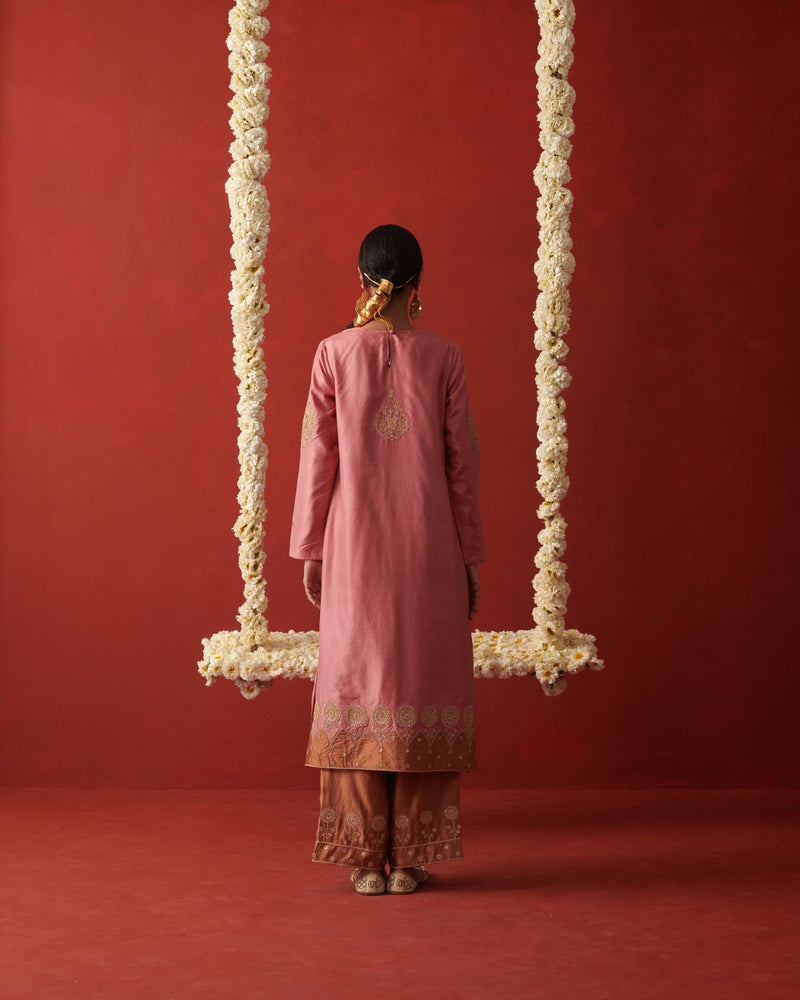 AAFIRA DUPATTA chiffon by Rashika Mittal in gold color for women Worldwide