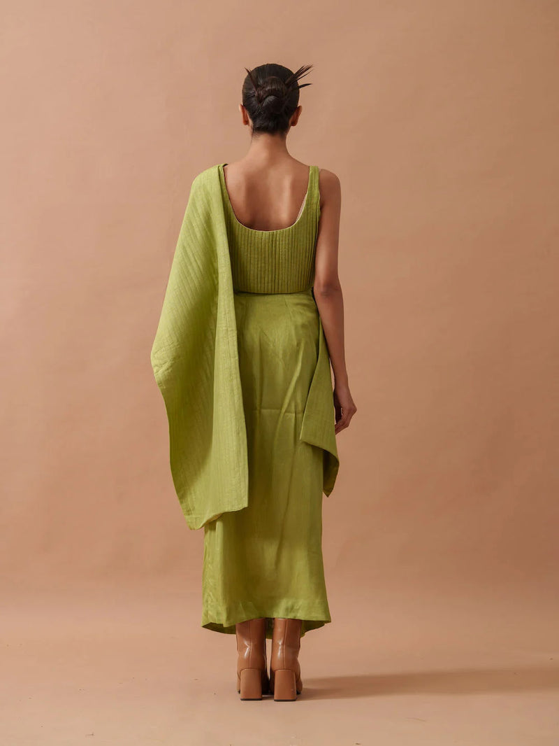 Sunflower Top handwoven cotton top/shirt by Stoique in green for women Worldwide