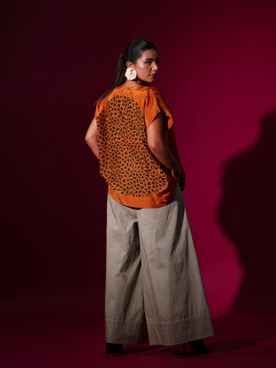 Prosper Top-Rust orange + Black