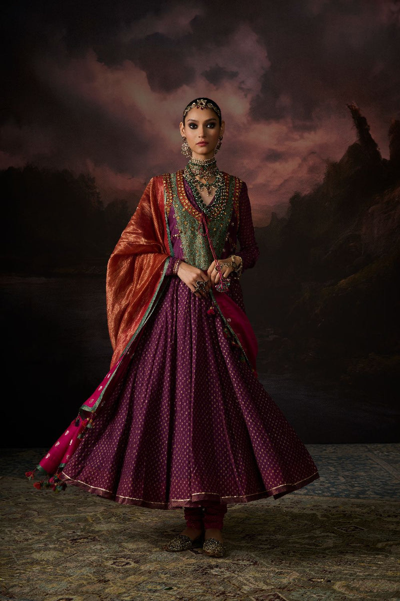 ABEER GILET silk by SWATTI KAPOOR in multi color for women Worldwide