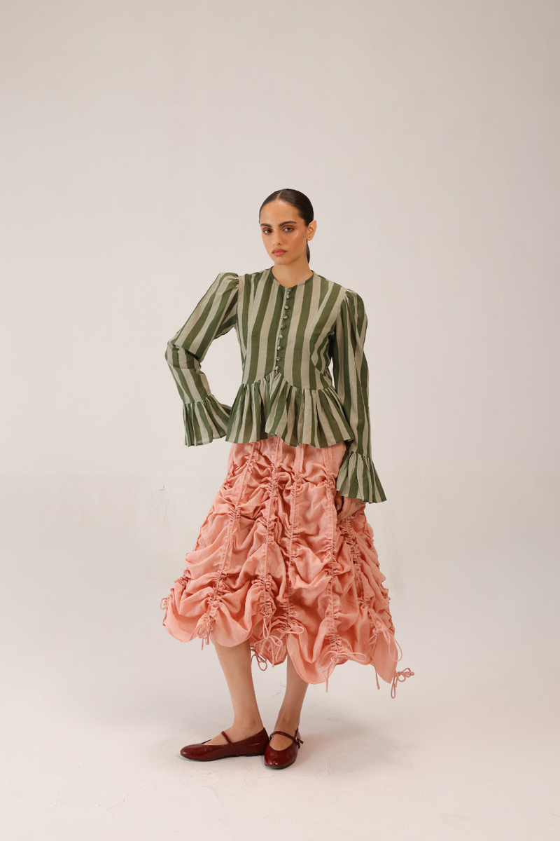 ADELE SKIRT - Rose all linen by CORD for women Worldwide