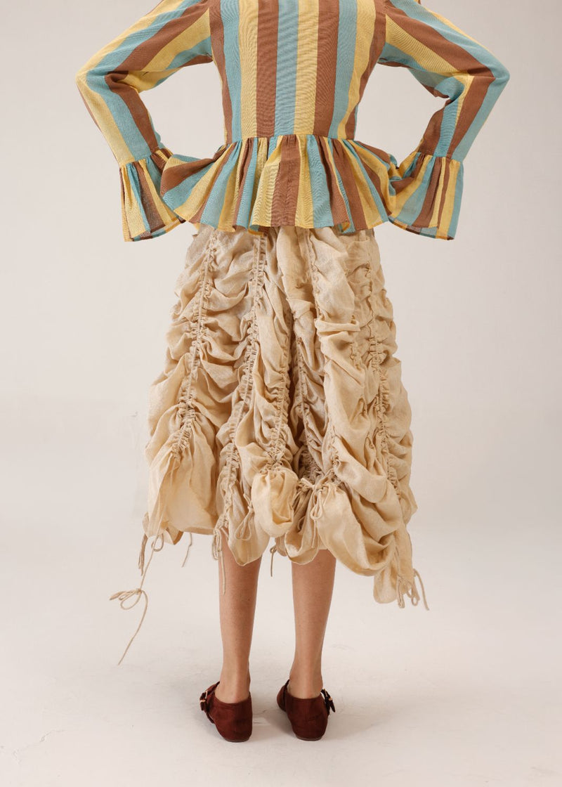 ADELE SKIRT - Ivory all linen by CORD for women Worldwide