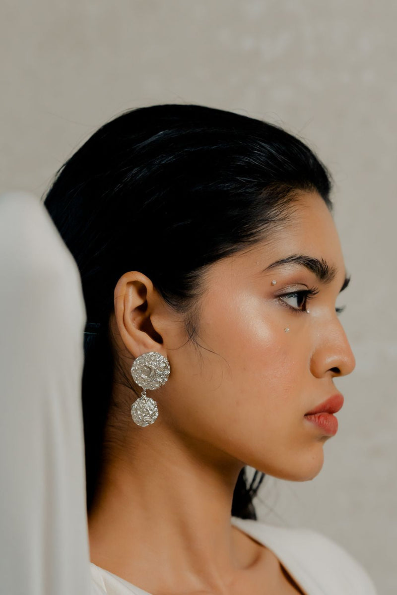Do Chaand Earrings by Aarjavee for women Worldwide