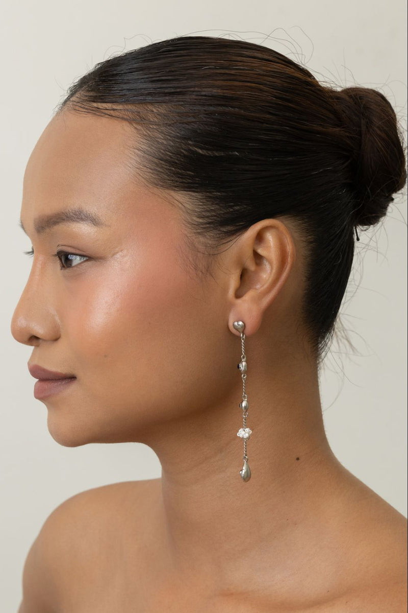 AE56S Colour Drip 18k gold plated on brass earring by Aarjavee for women Worldwide