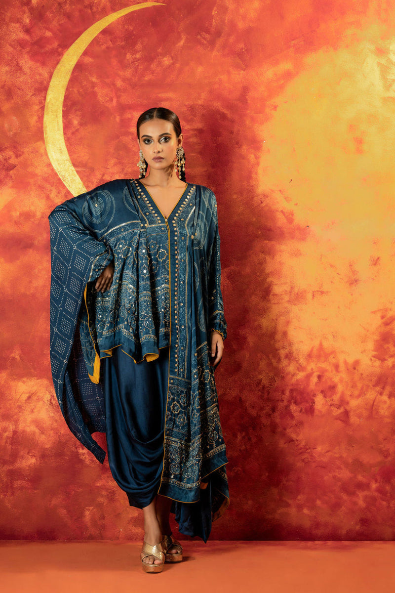 Masbah Kaftan Tunic with Skirt
