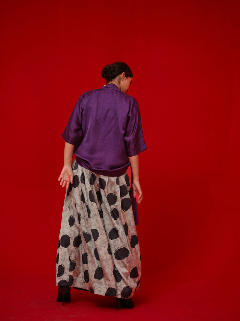 Discover Pants-Black + Grey satin tunics/kaftan by Stoique in black, grey for women Worldwide