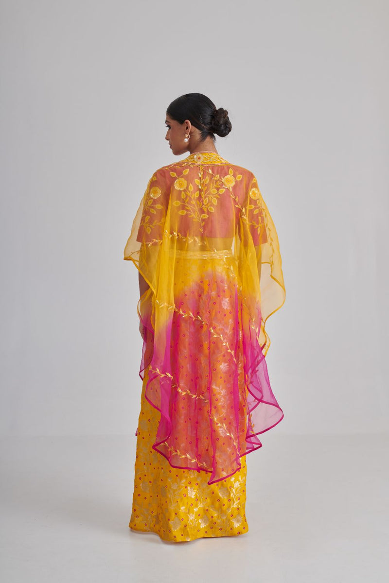 AMORA, SAMAIRA & AMIRA CO-ORD SET organza by Rashika Mittal in multi color for women Worldwide