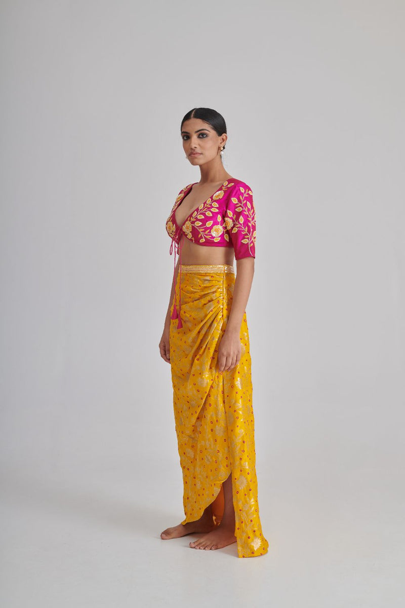 AMORA, SAMAIRA & AMIRA CO-ORD SET organza by Rashika Mittal in multi color for women Worldwide