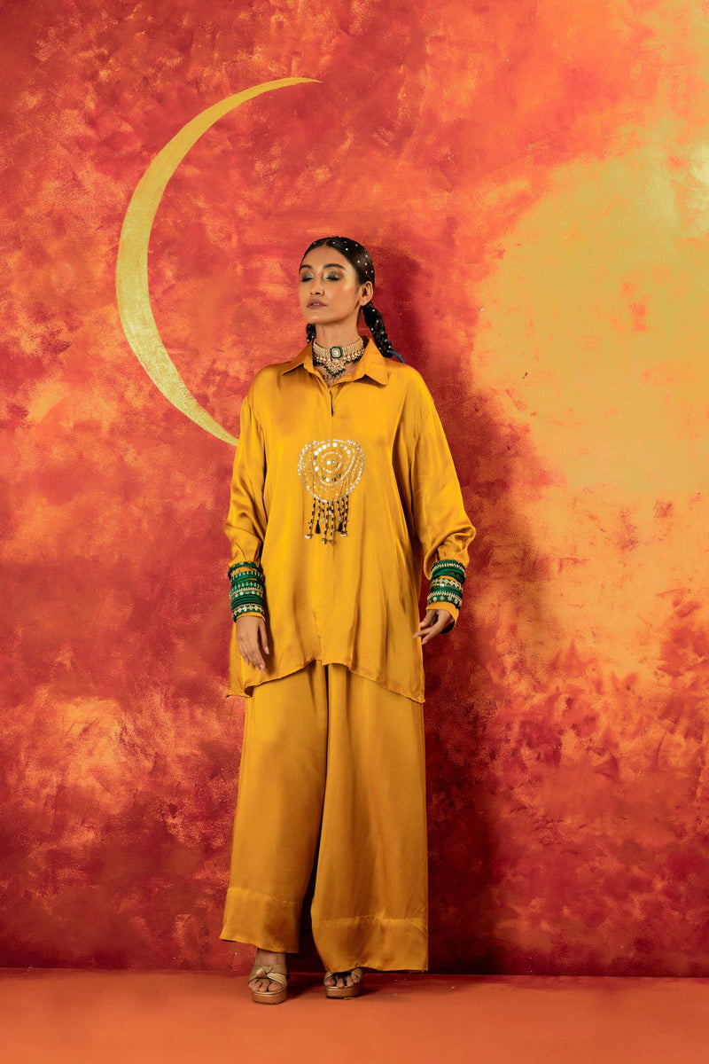 Mahi Mustard Festive Co-ord Set