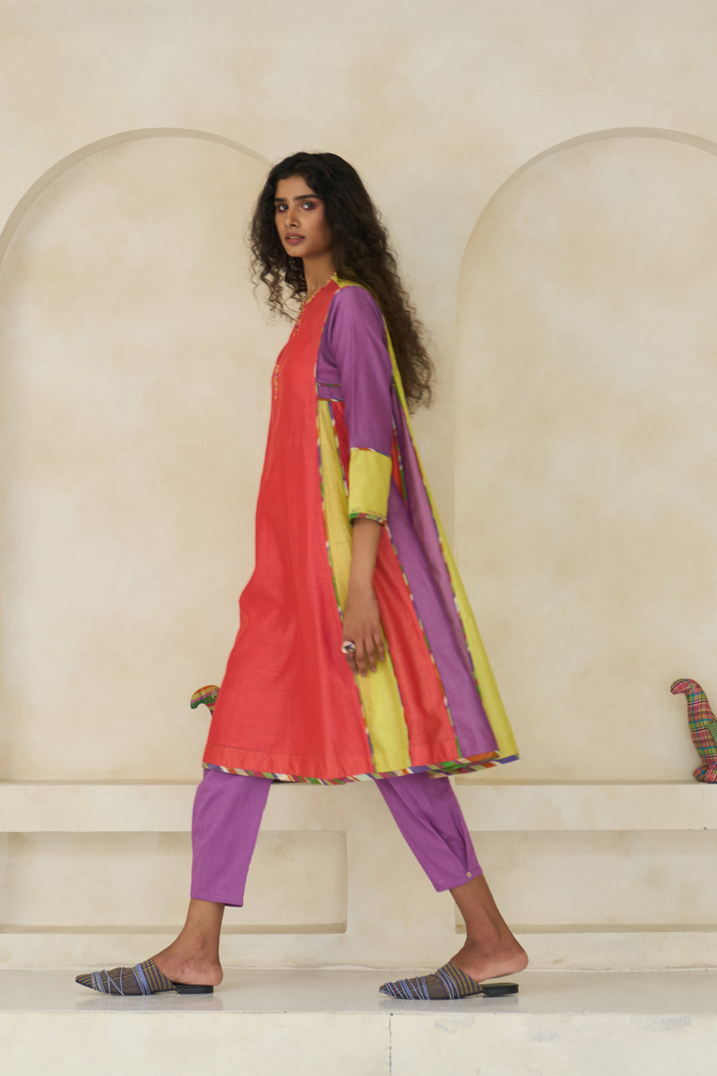 Amy Set cotton by SWATTI KAPOOR in multi color for women Worldwide