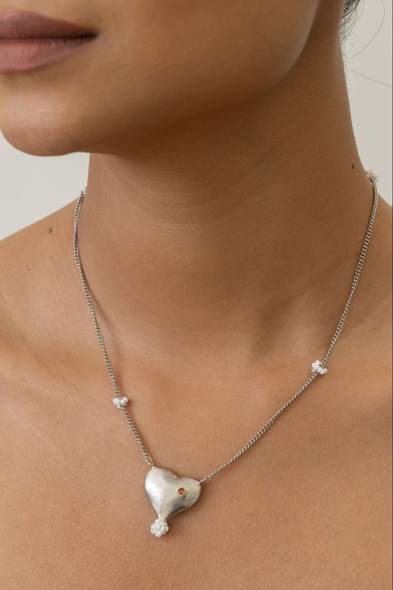 AN34S Happy Hearts Pendant 18k gold plated on brass neckpiece by Aarjavee for women Worldwide