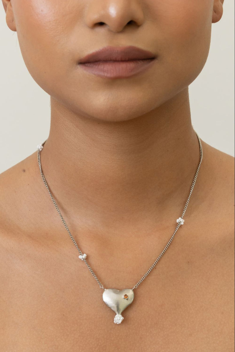AN34S Happy Hearts Pendant 18k gold plated on brass neckpiece by Aarjavee for women Worldwide