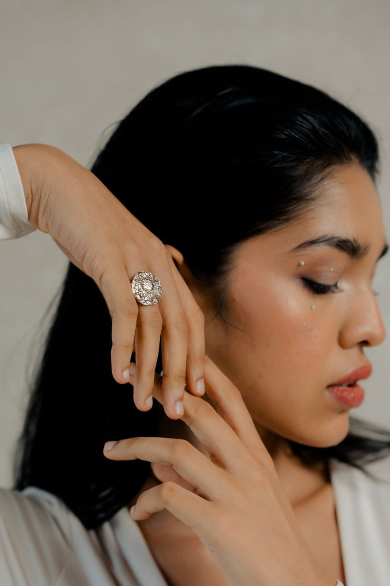 Chota Chaand Ring by Aarjavee for women Worldwide