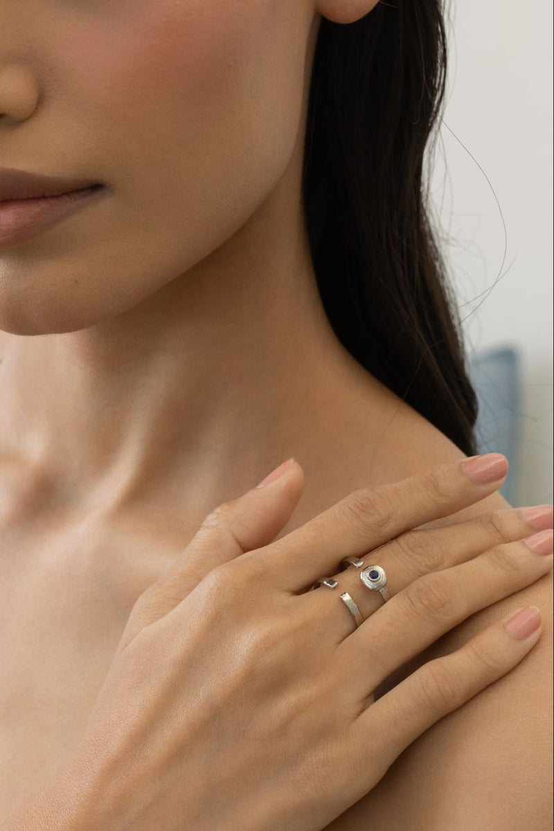AR27S Little Bite 18k gold plated on brass ring by Aarjavee for women Worldwide