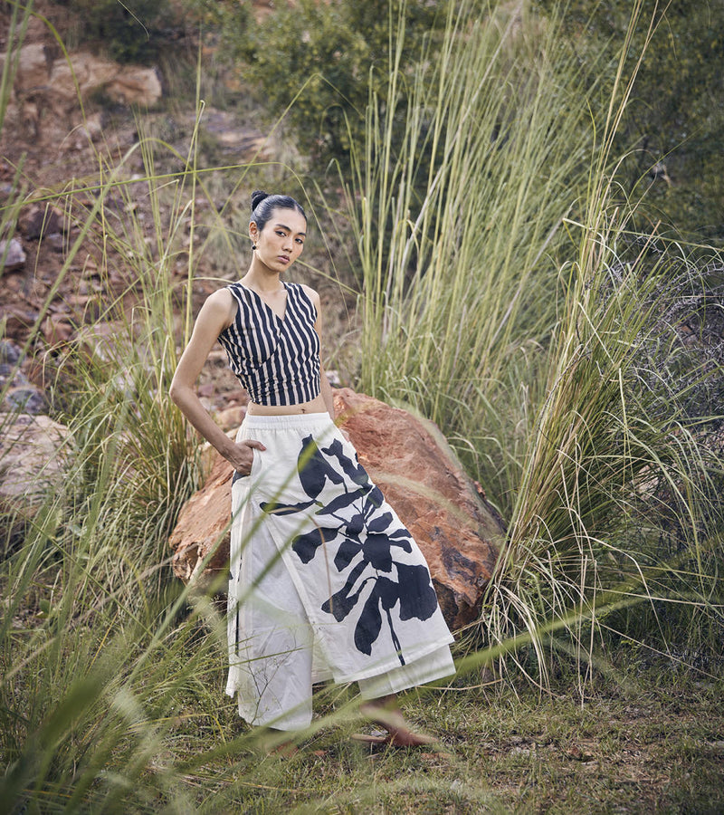 Never-Ending Skirt Trouser Bottoms,Skirts by Khara Kapas for women Worldwide