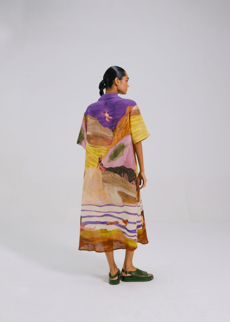 AVA DRESS - SWIMMERS all linen by CORD for women Worldwide