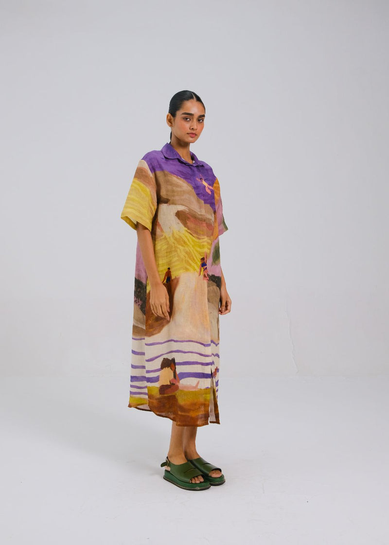 AVA DRESS - SWIMMERS all linen by CORD for women Worldwide