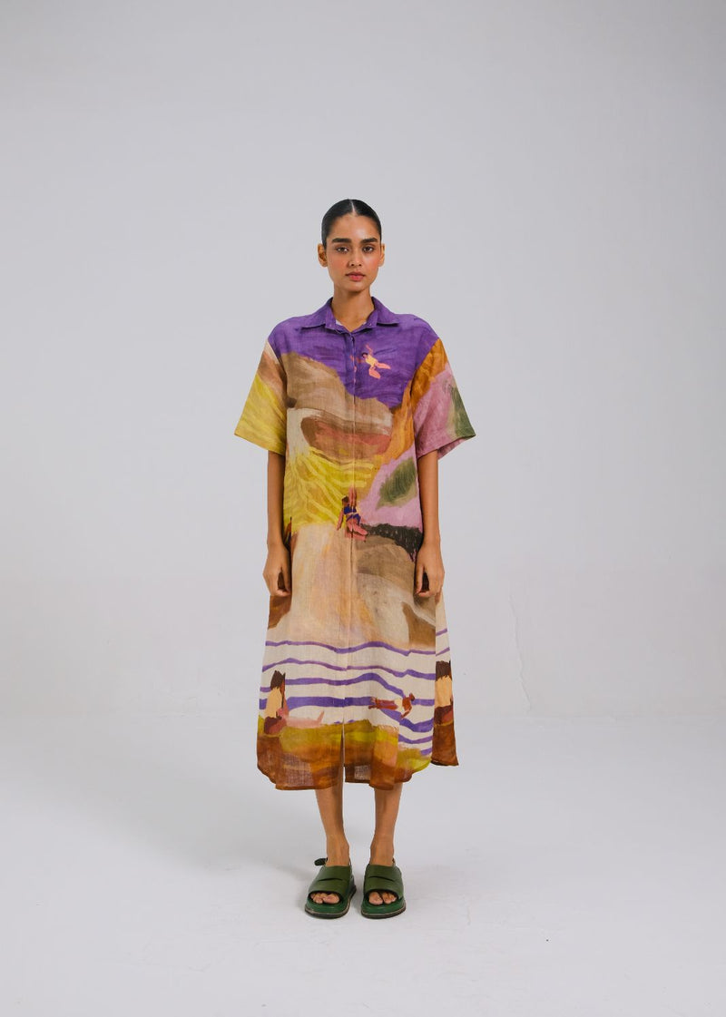 AVA DRESS - SWIMMERS all linen by CORD for women Worldwide