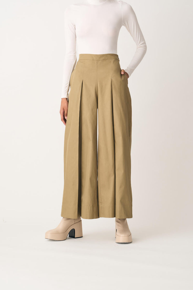 BAT SLEEVE JACKET CO-ORD - AUTUMN SAGE (SET OF 2) by THREE in beige color for women Worldwide