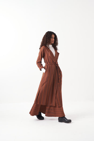 REVERSIBLE JACKET CO-ORD (SET OF 2)-CHOCOLATE  BROWN