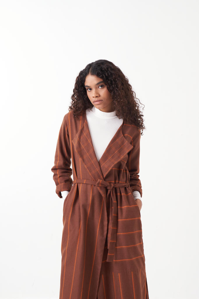 REVERSIBLE JACKET-CHOCOLATE BROWN by THREE in brown color for women Worldwide