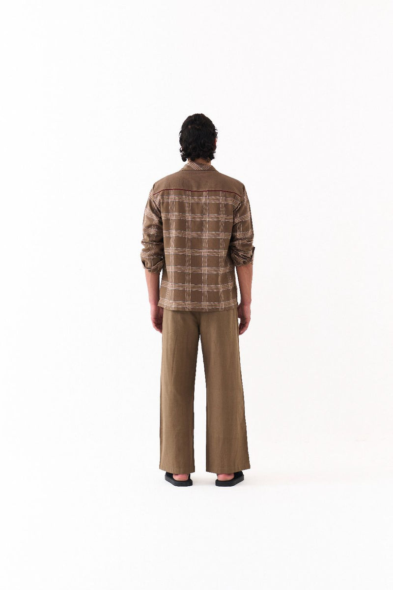 FRONT PLEAT BOTTOM-CEDAR