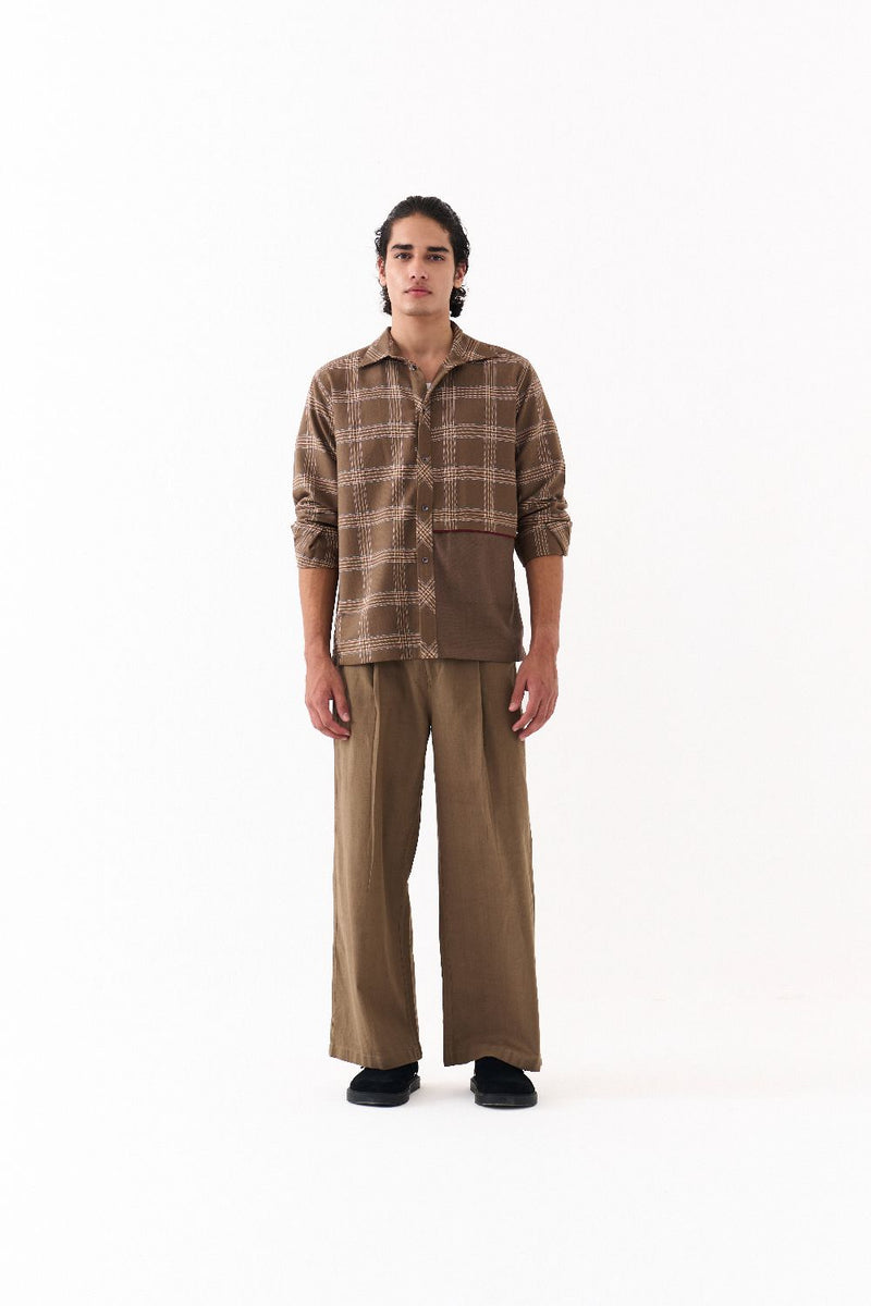 FRONT PLEAT BOTTOM-CEDAR