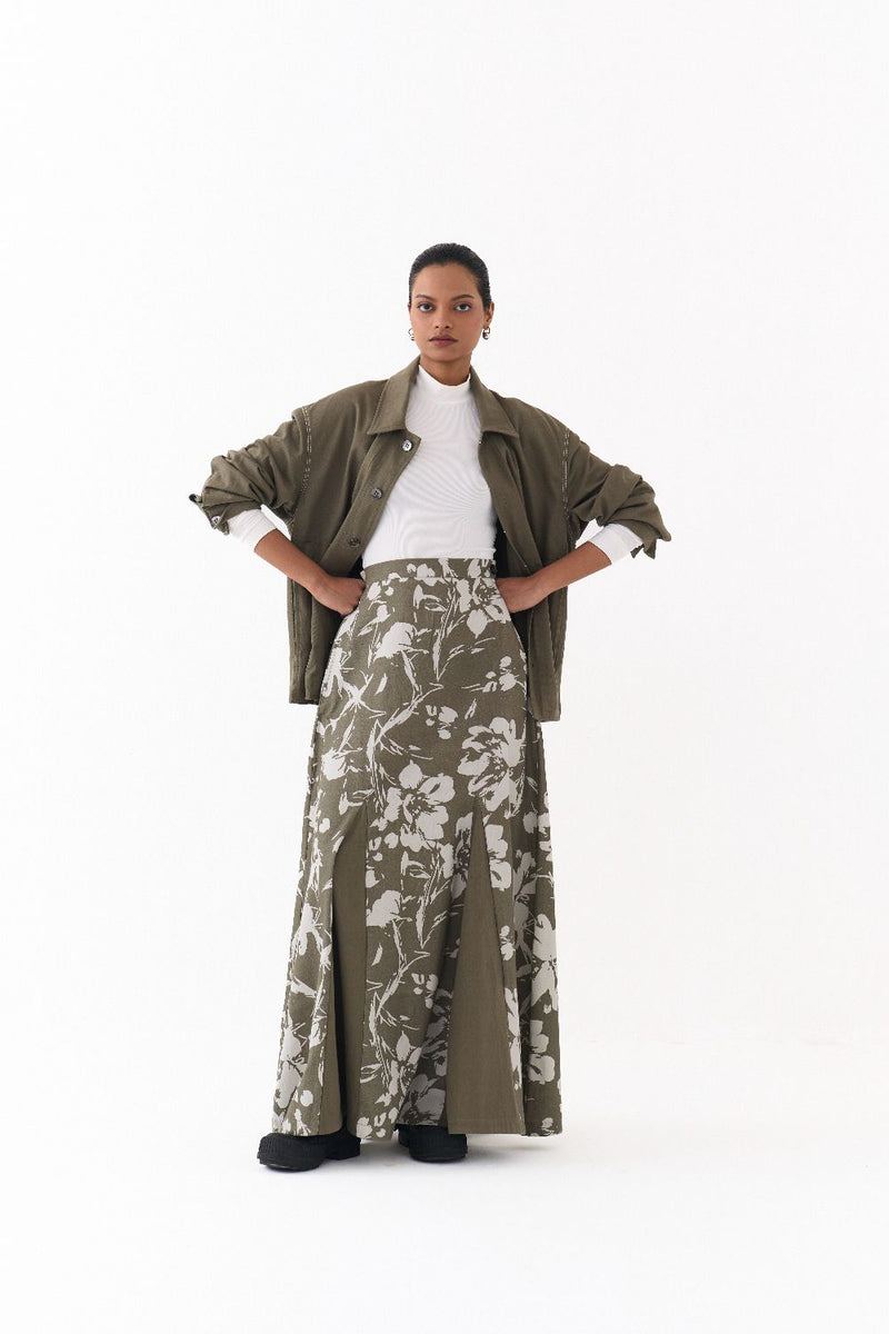 UNISEX JACKET-OLIVE twill by THREE in olive color for women Worldwide