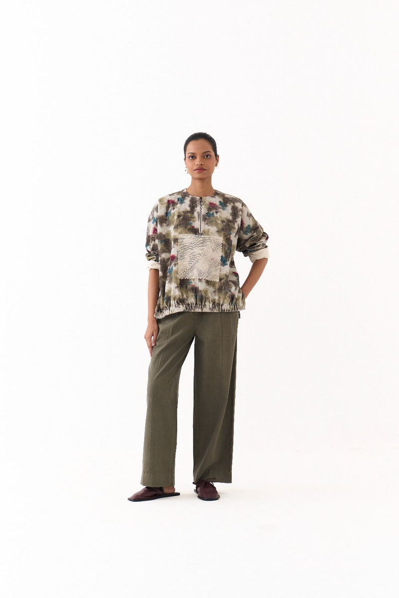 ROUND NECK JUMPER-MULTICOLOUR mul by THREE in multi color for women Worldwide