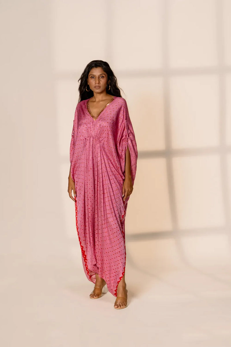 AZUL JUMPSUIT-PINK silk by Dyelogue in pink color for women Worldwide
