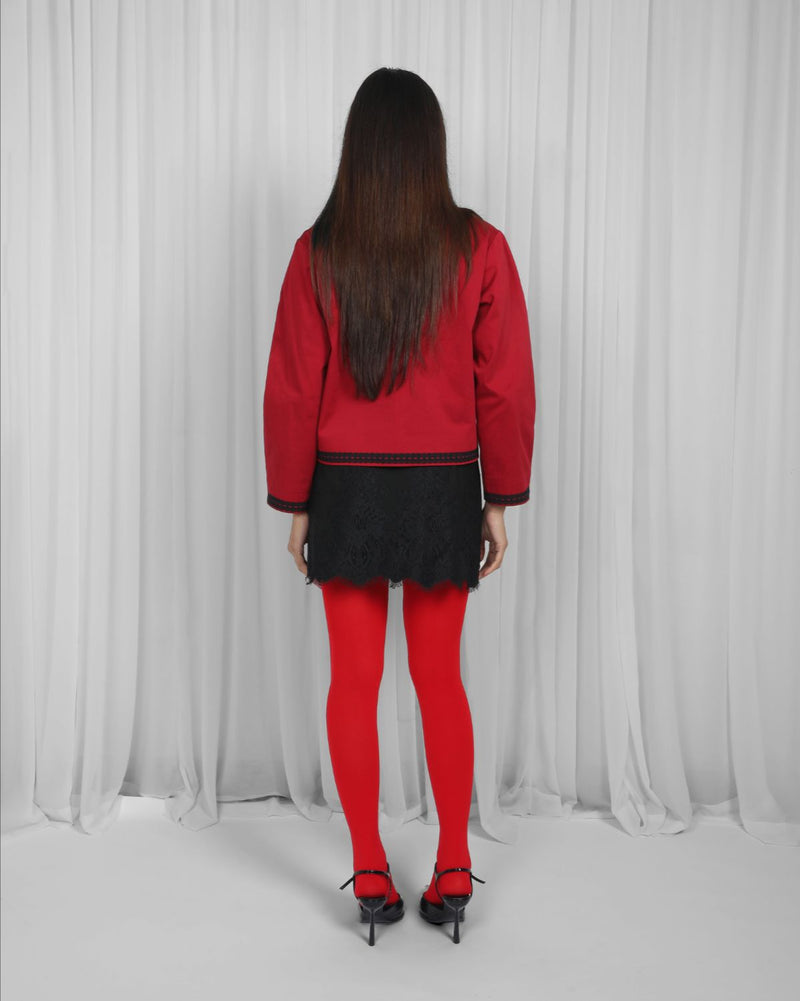 Ael Skirt-Black by Leh Studios in black color for women Worldwide