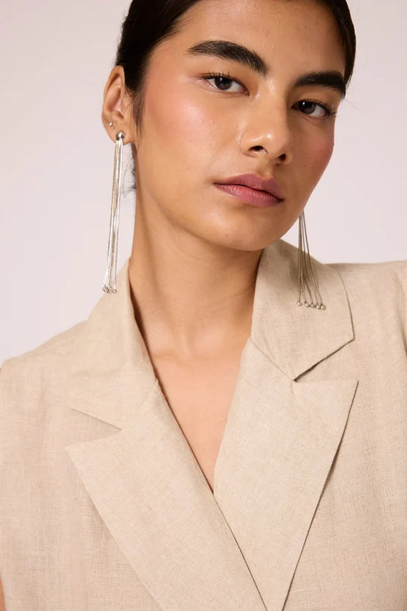 Agapi Top 100% linen top/shirt by The Summer House in beige for women Worldwide