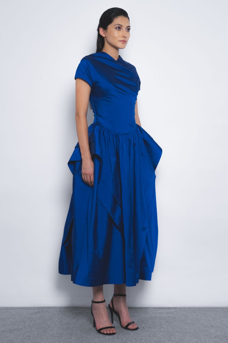 Alae Dress - Lapis by Leh Studios for women Worldwide