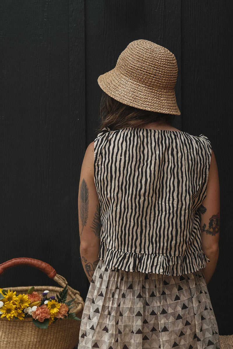 Alice's top - stripes mul by World of Crow in multi color for women Worldwide