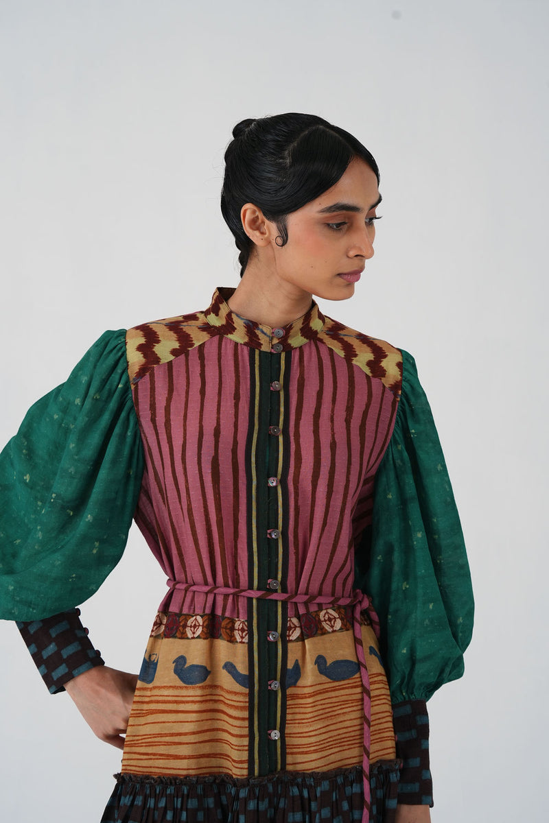 Ruth Dress-Fresco cotton dress by CORD in multi-color for women Worldwide
