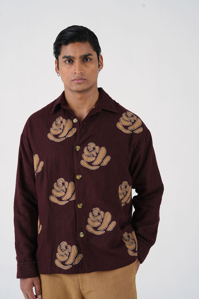 Tram Jacket-Rose Bloom linen jacket by CORD MEN in multi-color for men Worldwide